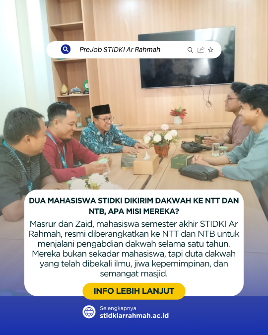Kolaborasi Strategis STIDKI–NH dalam Misi Dakwah Kemasjidan