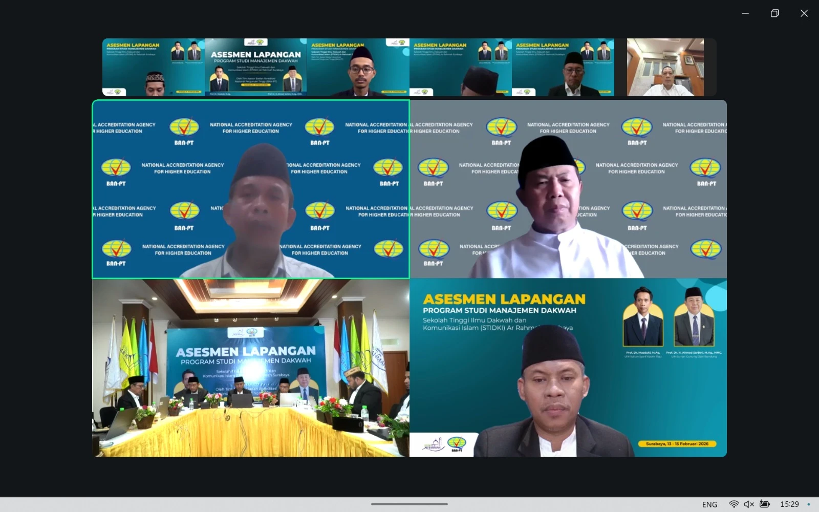 STIDKI Ar Rahmah Gelar Akreditasi Lapangan Program Studi Manajemen Dakwah oleh Badan Akreditasi Nasional Perguruan Tinggi (BAN-PT)